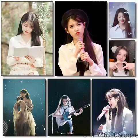 FOR IU Poster Wall Art Posters, Texture Paintings, Ideal Gift for Room Decoration