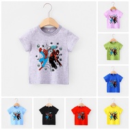Áo thun trẻ em SPIDERMAN ART 8 màu áo đầy đủ size có big size áo thun cho bé Cotton King Cotton