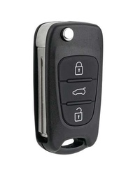 翻蓋3按鍵遙控汽車鑰匙鑰匙套替換toy40刀片用於kia Sportage Sorento Ceed Pro Rio Soul Venga Picanto Hyundai I20 I30 Ix20 Ix35 Veloster