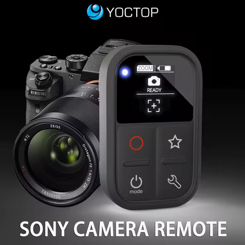 Remote control for SONY Cameras with OLED Screen Compatible with RMT-P1 for A7M4 A6400 ZV-1 RX100 A7
