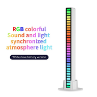 GOOJODOQ LED RGB Lampu Bar | Strip Spectrum Audio Indicator Music Sound Control Lamp Music Atmospher