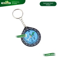 GANTUNGAN Compass Keychain Souvenir Hajj Keychain/