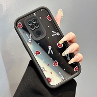 Xiaomi Redmi Note 9 Note 9s Note 9 Pro POCO M2 Pro Case Casing Love Rabbit Pattern HP Casing Mirror 