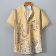 Barong Shirt for Men Oversize Traditional Filipinoshirt Sweat-absorbent and Breathable Casual Filipi