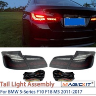 MAGICKIT LED GTS Tail Lights Kit For BMW 5-Series F10 F18 M5 2011-2017 Smoked Taillights BMW F10 LED