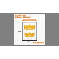 ROMAN CLOCK NUMBERS Acrylic Mirror Gold Dowry Decoration