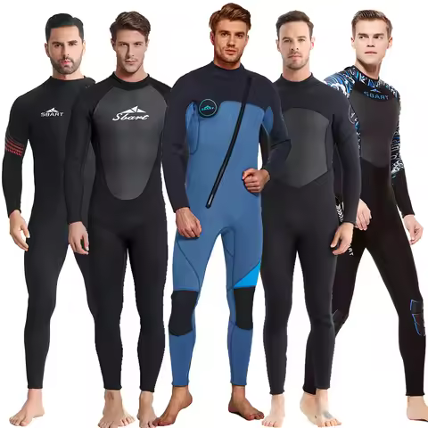 SBART 3MM Diving Suit Men's and Women's One Piece Swimsuit Long Sleeved Professional Cold and Warm S