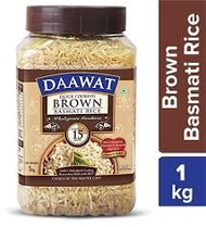 Daawat Brown Basmati Rice 1kg. (Quick Cooking Basmati Rice)