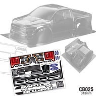 Team C Ford F150 Raptor clear bodyshell 313mm wheelbase for trx4 cc01 crawler rc offroad