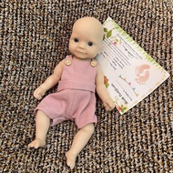 ตุ๊กตาตุ๊กตา Bebe รีบอร์นซิลิโคน11นิ้วแบบนิ่มสำหรับเด็กผู้หญิงเด็กแรกเกิดทำมือ