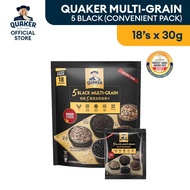 [Sachet] Quaker Five Black Multigrain Mix Oat 30gx18s & 7s 桂格五（5）黑混合即食燕麦片 便携装 30gx18s/[Pek Kecil] Qu