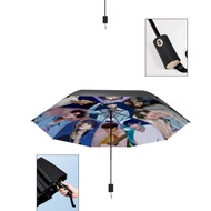 【BTS Payung】 BT21 Payung Otomatis 3 Lipat 8 Tulang Anti-Uv Perlengkapan BTS Grup Pria Korea Perlengk