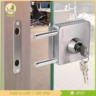 [Ihoce] Glass Door Lock Premium Stainless Steel Push Sliding Gate Lock for