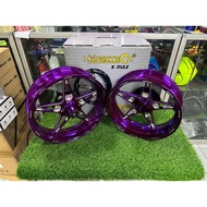 HYPERTECH SPORT RIM RX1 X-MAX PURPLE F 3.5 X 15 / R 4.0 X 14