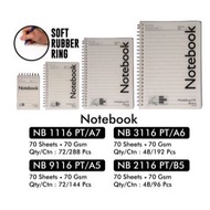 V-TEC NOTEBOOK TYPE NB WHITE SIZE A7, A6, A5, B5