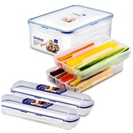 [LocknLock] Gimbap Container Set – Slim Bento Box with 2 Gimbap Travel Cases, 225mm Portable Lunchbo