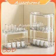 !!! Multipurpose 3-Tier Acrylic Cosmetic Rack Multifunctional Storage Rack Aqua Glass Rack