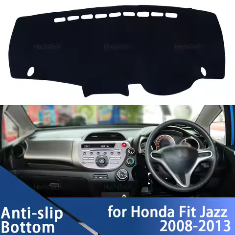 Auto Car Dashboard Cover Dash Mat Board Pad Carpet Dashmat Anti-UV Mats For Honda Fit Jazz 2008-2013