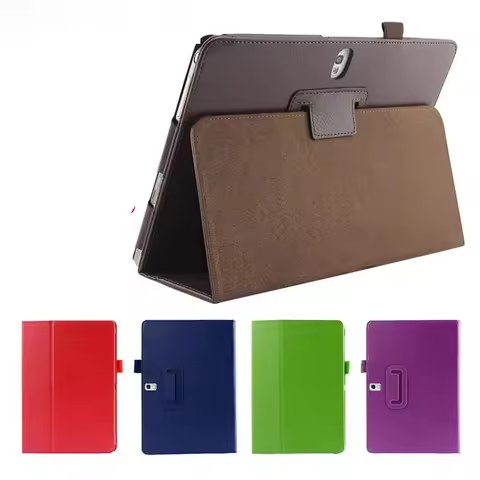 Case for Samsung Galaxy Tab S T800 T805 10.5 inch PU Leather Flip Tablet Cover Smart Shell for Galax
