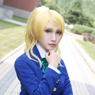 Free Shipping Hitomi Ayase cos LoveLive Ayase Eri Detachable Wig Free Hair Ring cos Anime Fake Hair