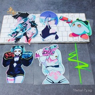 [4178People Collection]Cyberpunk2077Edge Walker Car Sticker Lucy LUCY Rebecca Motorcycle Scooter Sti