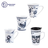 Blue White Series-Mug/Coaster Tall Mug Painted Absorbent Coaster
