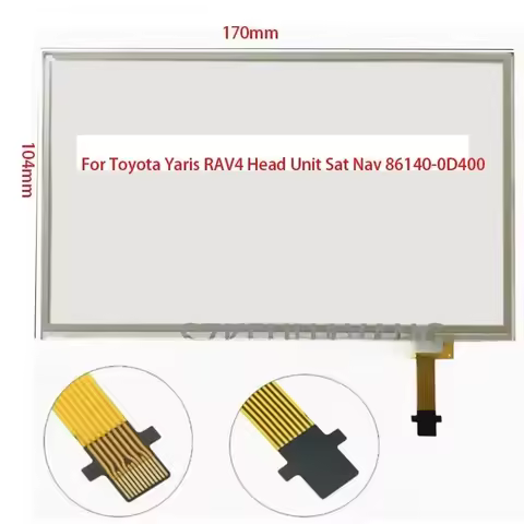 New Touch Screen Digitizer Glass Touch Panel for Toyota Yaris RAV4 Head Unit Sat Nav 86140-0D400 Tou