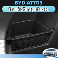 Byd atto3 Rear Trunk Storage Box  Frunk Organizer Tray with Compartments  ABS Trunk Organizer Tray C