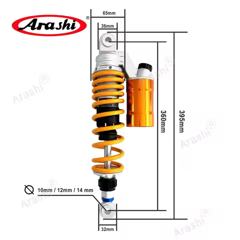 Arashi 360mm Rear Suspension For Harley-Davidson XG 750A Street Rod 2017 2018 XR1200 Sportster Twin 