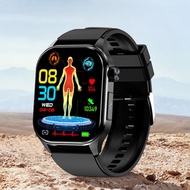 ET580 Smart Watch ECG HRV Blood Sugar Body Temperature Monitor SOS BT Call Voice Assistant Smartwatc