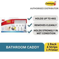 3M Command Bathroom Accessories - Bathroom Caddy (With Primer) 17624D