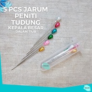5pcs jarum peniti pin tudung panjang / jarum tudung tajam / peniti pin shawl murah / peniti kepala b
