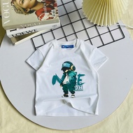 Áo thun ngắn tay cotton 100% co giản 4 chiều NASA  cho bé từ 11-38kg