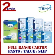 TENA / LIVDRY TRUSTY FULL RANGE Value / Value Pants / Pants Normal / Plus / Super / Maxi / Extra / Slip Maxi / Super Carton