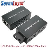 1GE1GF case mini Gigabit Fiber Optical Media Converter 1000Mbps Media Coverter Switch Fiber transceiver