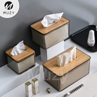 Muzy Tissue Box Tissue Box Transparent Tissue Storage Box Nice Kitchen Bathroom