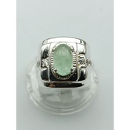 cincin perak 980 zamrud colombia 2ct