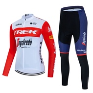 Trek TREK Cycling Jersey Cycling Jersey Overalls Bicycle Pants Suit Mountain Bike Cycling Jersey Long-Sleeved Bike