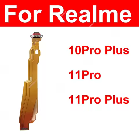 USB Charger Dock Flex For Realme 10 11 Pro Plus 5G USB Charging Jack Flex Cable USB Board Port Conne