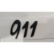 [READY STOCK ] Porsche 911 Emblem Logo Matt Black