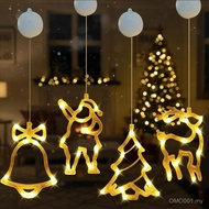 Just for Christmas Window Lights 4 Multi-Shapes - Bell, Santa, Tree, Reindeer,LED Christmas Lights w