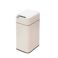 【ELPHECO】ELPHECO 不鏽鋼雙開蓋感應垃圾桶9L  ELPH9809 白色