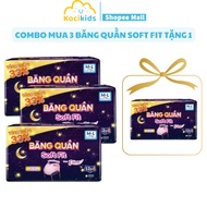 (COMBO BUY 3 GET 1 FREE) Diana Sanitary Napkin DIANA Soft Fit BVS Night Panty 12+4 pieces/Pack