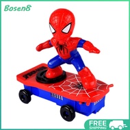 Scooter Toy Plastic Scooter Spiderman Toy 360 Degree Rotating Scooter Toy with Music Light Educational Toys for Boys Girls for Kids Child