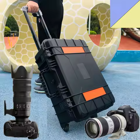 IPX7 Waterproof Box Moisture Proof Camera Trolley Case Bag For Leica Nikon Canon Sony Panasonic Fuji