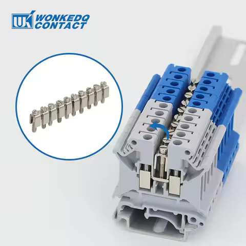 1Pc FBI10-6 Wiring Jumpers For UK2.5B UK5N UKK/UKKB5 Connector FBI 10-6 DIN Rail UK Terminal Block A