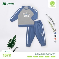Dokma DB3021 boys' long-sleeved set (9-36M) made of soft cotton