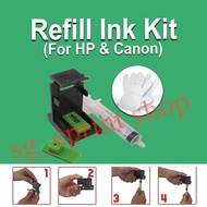 3 In 1 Ink Refill Tool  for HP 61 62 63 65 67 Canon 740 741 745 746 810 811 760 761 47 57 Refill Ink