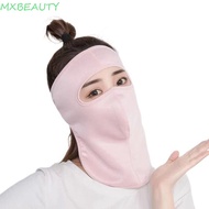 MXBEAUTY1 Summer Sunscreen Mask Driving Face Mask Hiking Face Mask Sunscreen Veil Face Gini Mask Outdoor Face Shield Solid Color Sun Protection Face Cover Men Fishing Face Mask