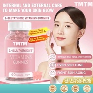 Ready stock 60pcs Gummy glutathione supplement | Whitening Bright & Moist Skin |500mcg Glute + Bioti